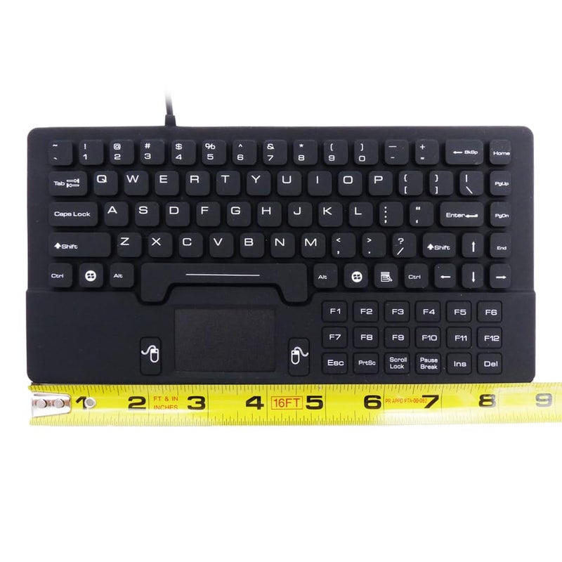 DSI Waterproof Mini Keyboard with Touchpad IP68 Washable Silicone KB-JH-IKB89 - Image 2